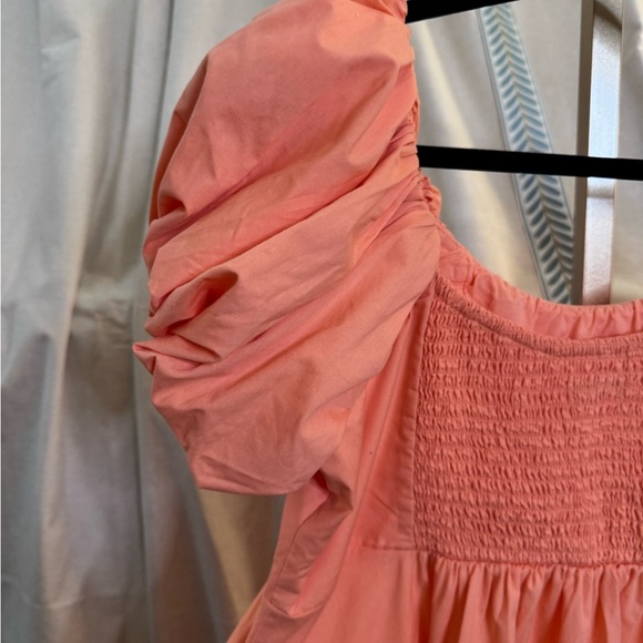 Abercrombie & Fitch Puffed Sleeve Peach Dress Size XL. - Picture 9 of 10